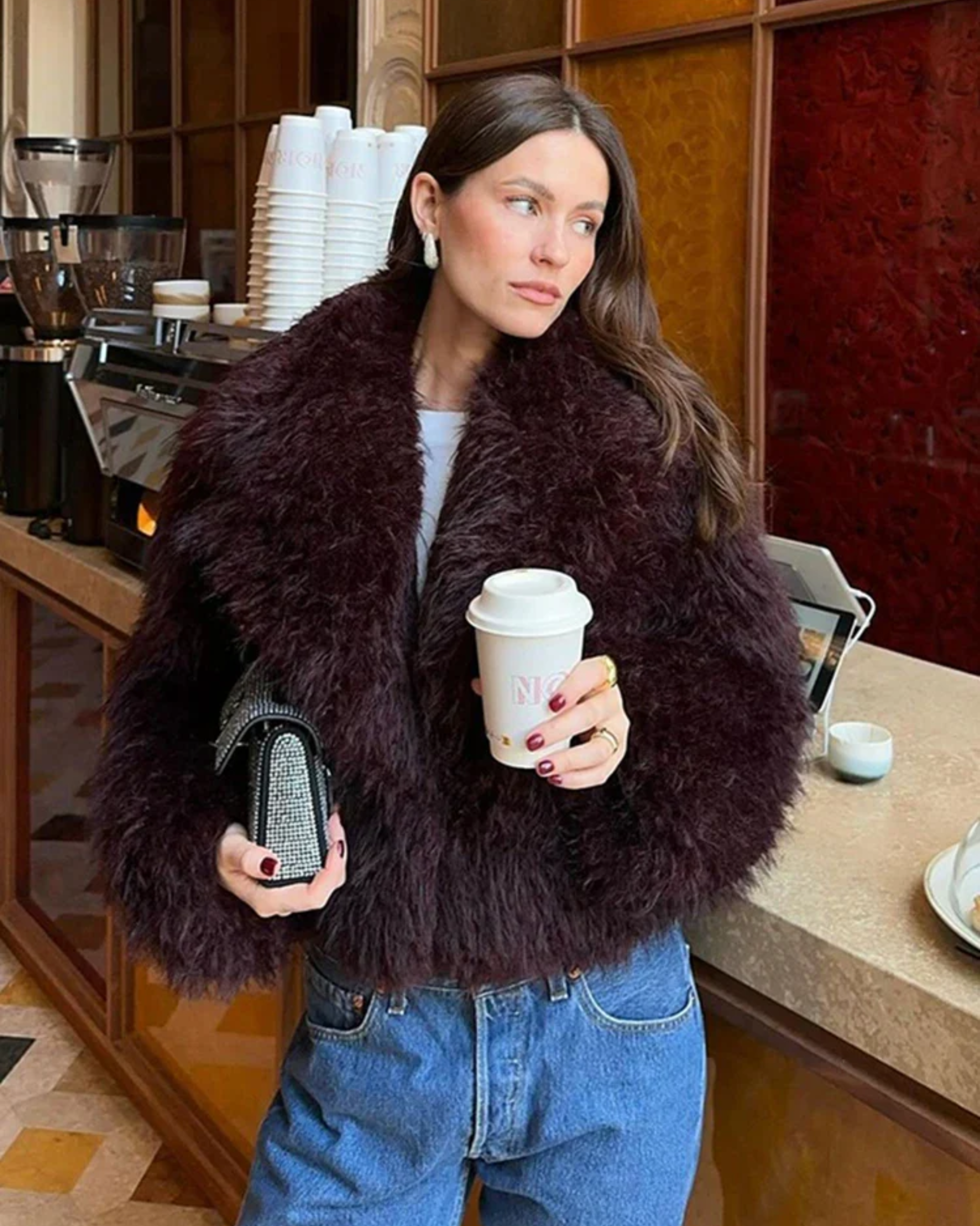 Sofia - Chaqueta de piel sintética