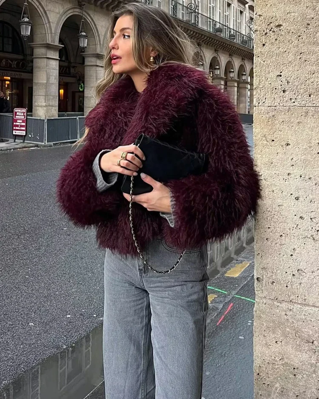 Sofia - Chaqueta de piel sintética