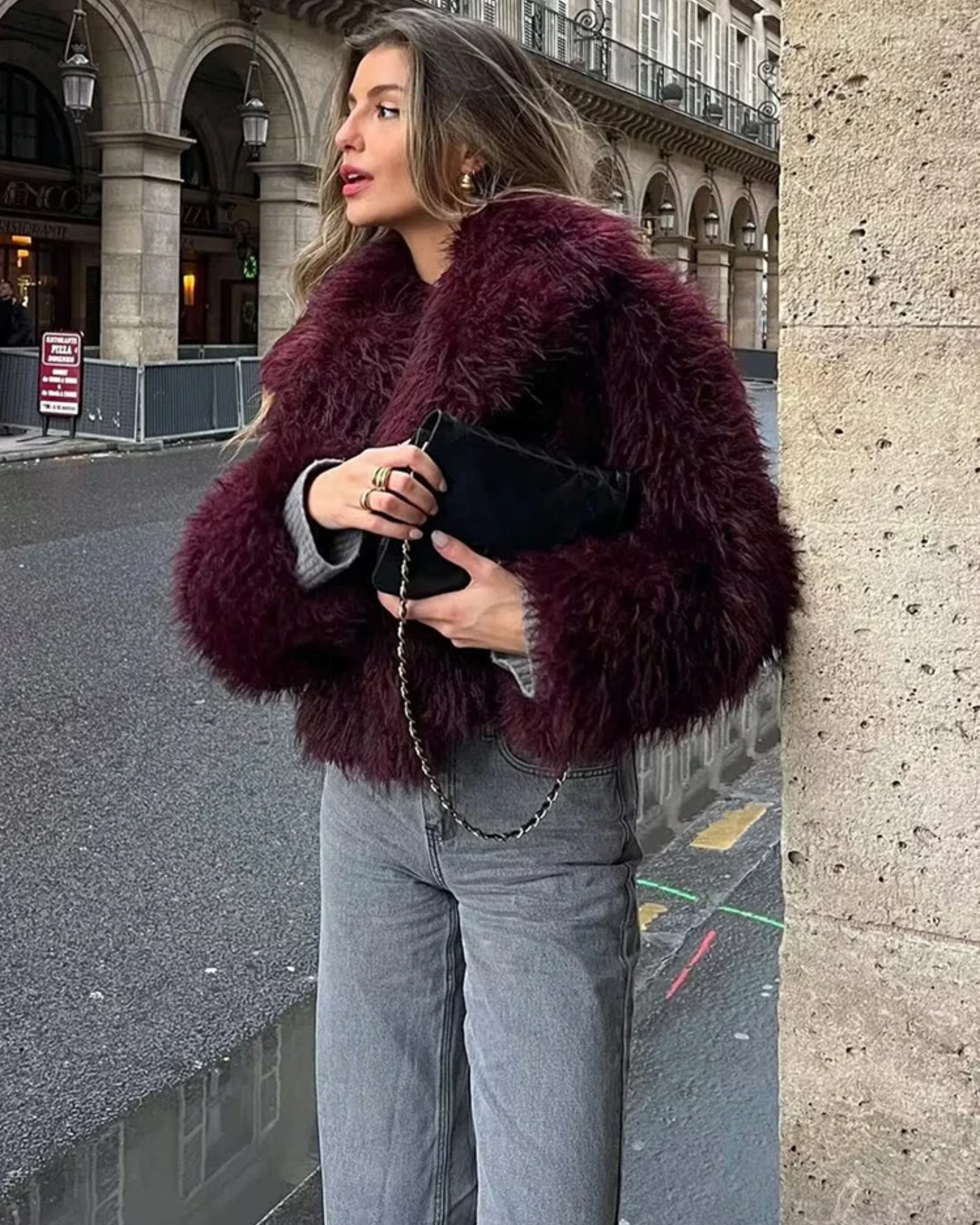 Sofia - Chaqueta de piel sintética