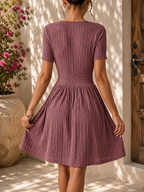 Vestido Aitana | Vestido de Punto con Cintura Entallada