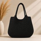 Bolso Tejido Artesanal Elegance Beige | Tote Bag Premium para Mujer