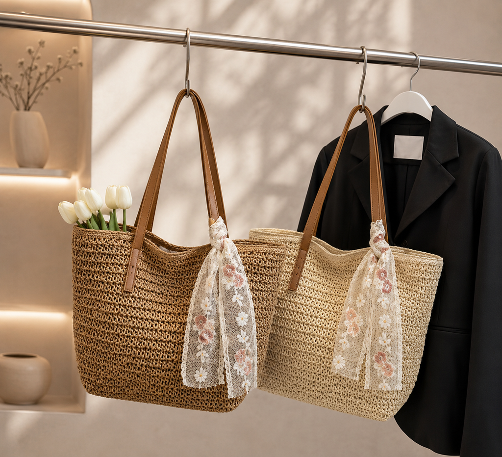 Sandra| Bolso Tote Tejido Elegance Floral