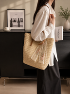 Sandra| Bolso Tote Tejido Elegance Floral
