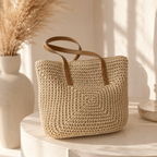 Bolso Tote Artesanal Riviera Beach – Elegancia Natural para Cada Verano