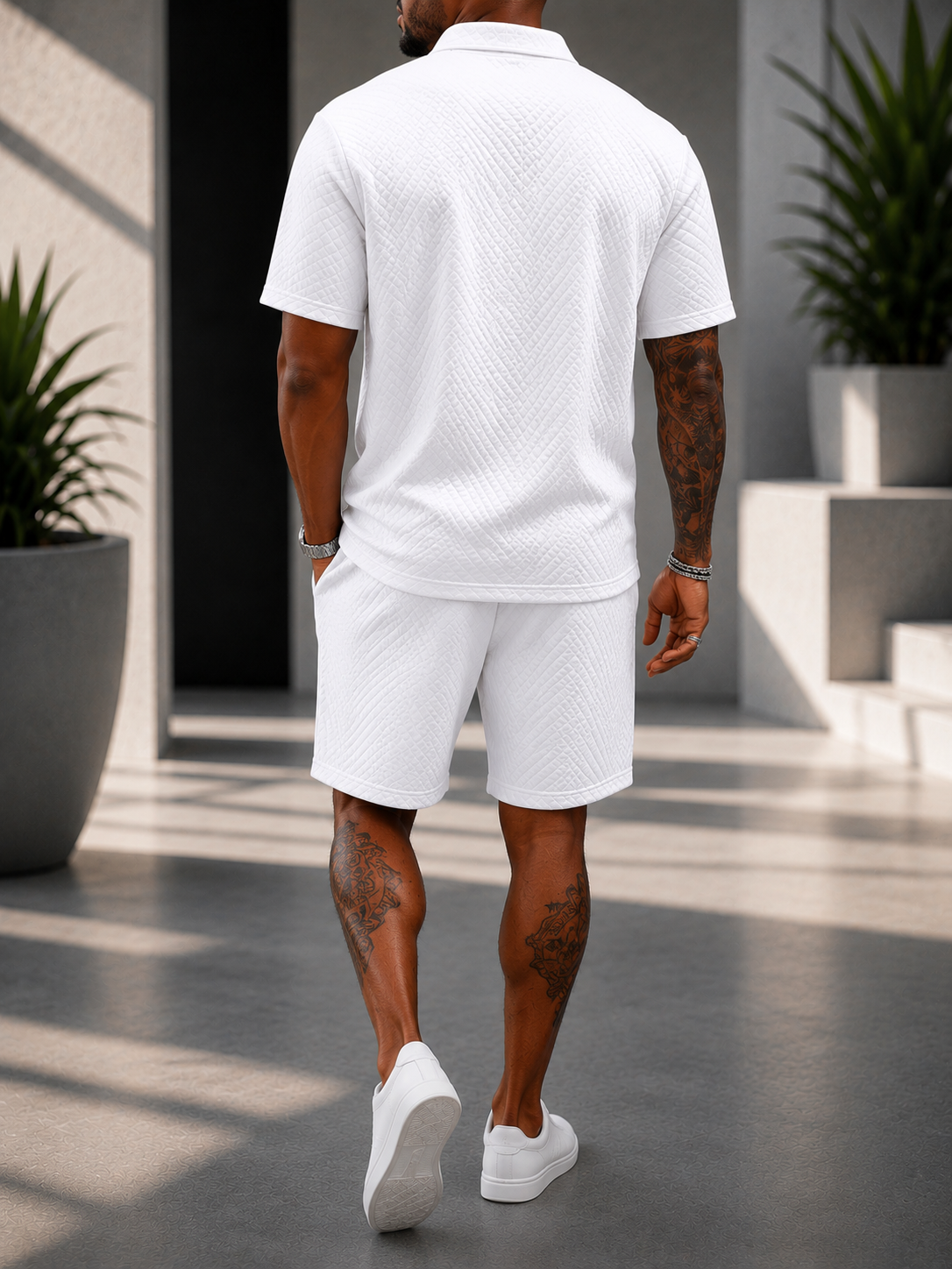 Conjunto Ander| Texturizado  para Hombre – Polo + Short Luxury Edition