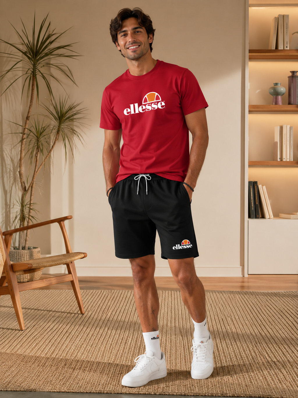 Conjunto Deportivo Ellesse para Hombre | Camiseta Premium + Short Deportivo