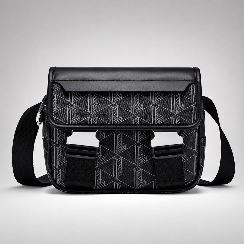 Bolso de mensajero con solapa y clip The Blend