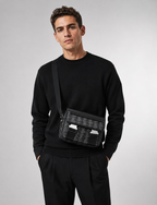 Bolso de mensajero con solapa y clip The Blend