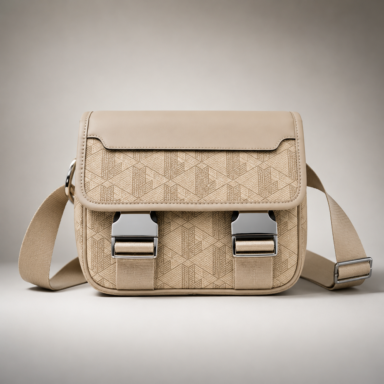Bolso de mensajero con solapa y clip The Blend