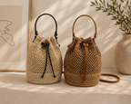Bolso de Playa Trenzado Aveline – Elegancia Natural para el Verano