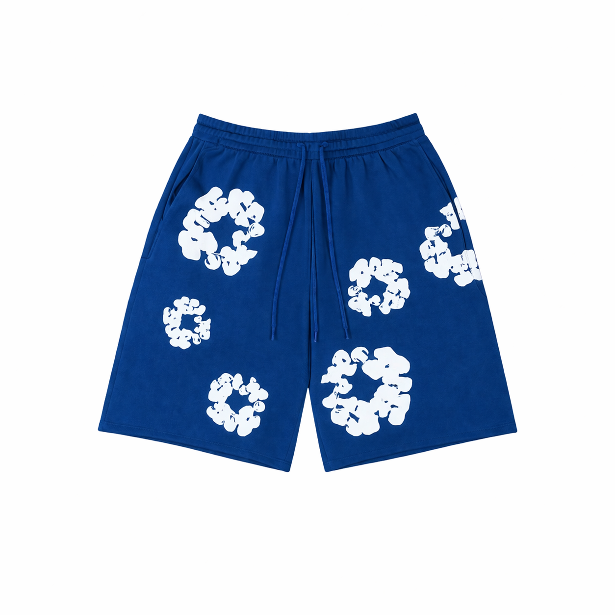 Pantalones cortos con estampado de corona de algodón