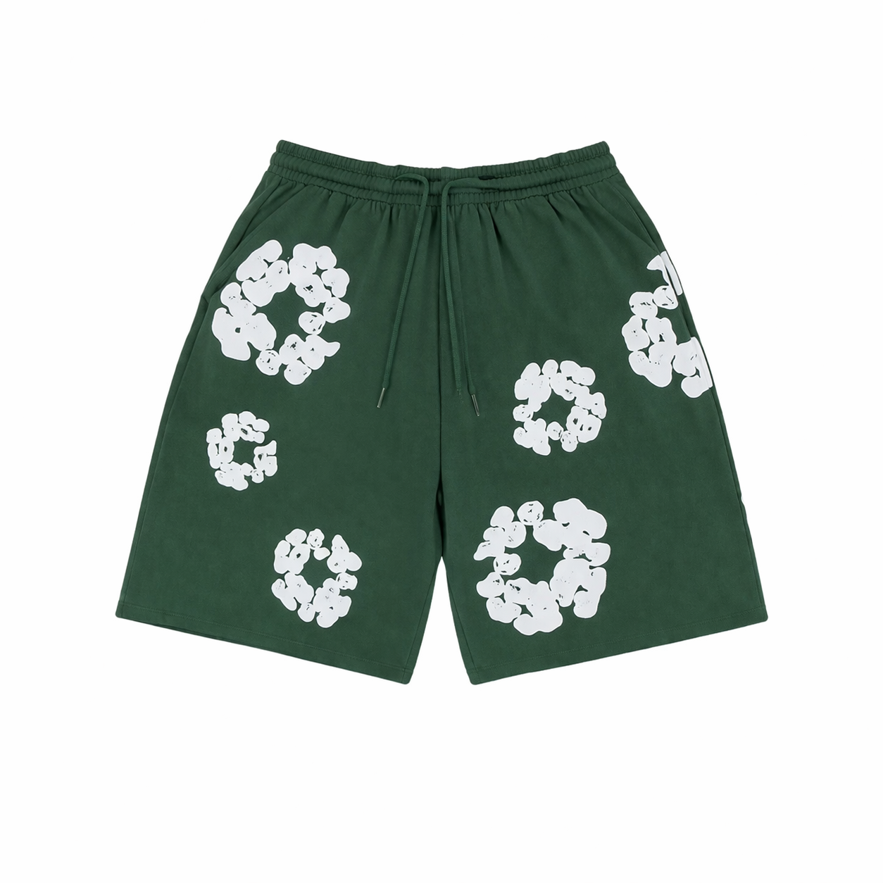 Pantalones cortos con estampado de corona de algodón