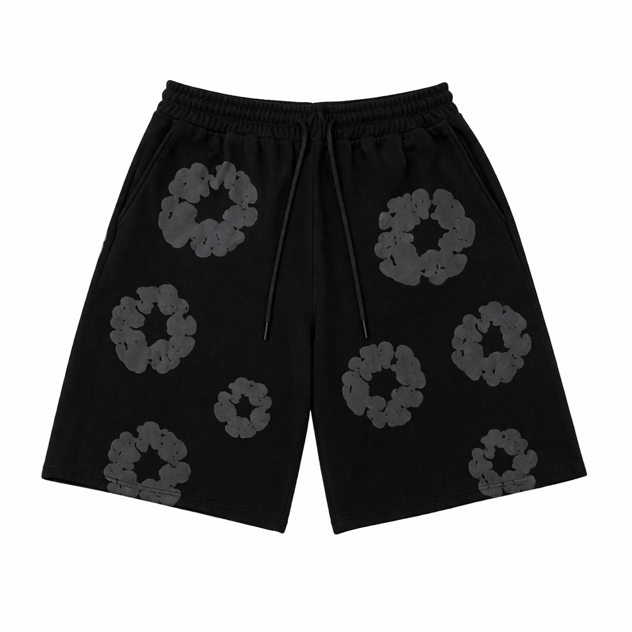 Pantalones cortos con estampado de corona de algodón