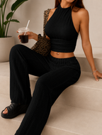 Conjunto Isabella– Top Halter & Palazzo Premium