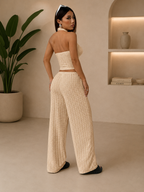 Conjunto Isabella– Top Halter & Palazzo Premium