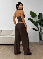 Conjunto Isabella– Top Halter & Palazzo Premium