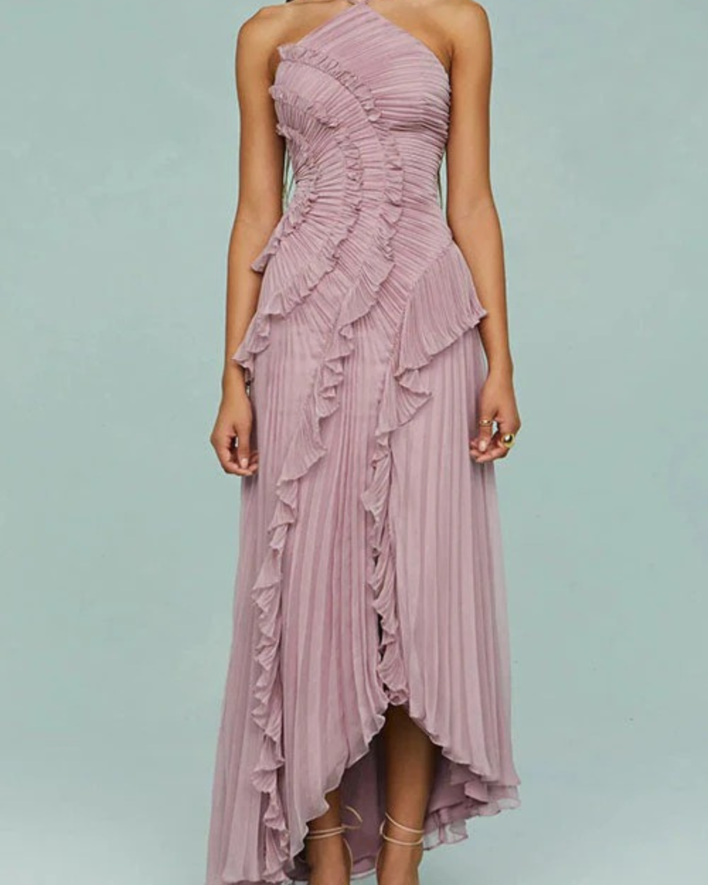 Rosé - Vestido Largo Plisado