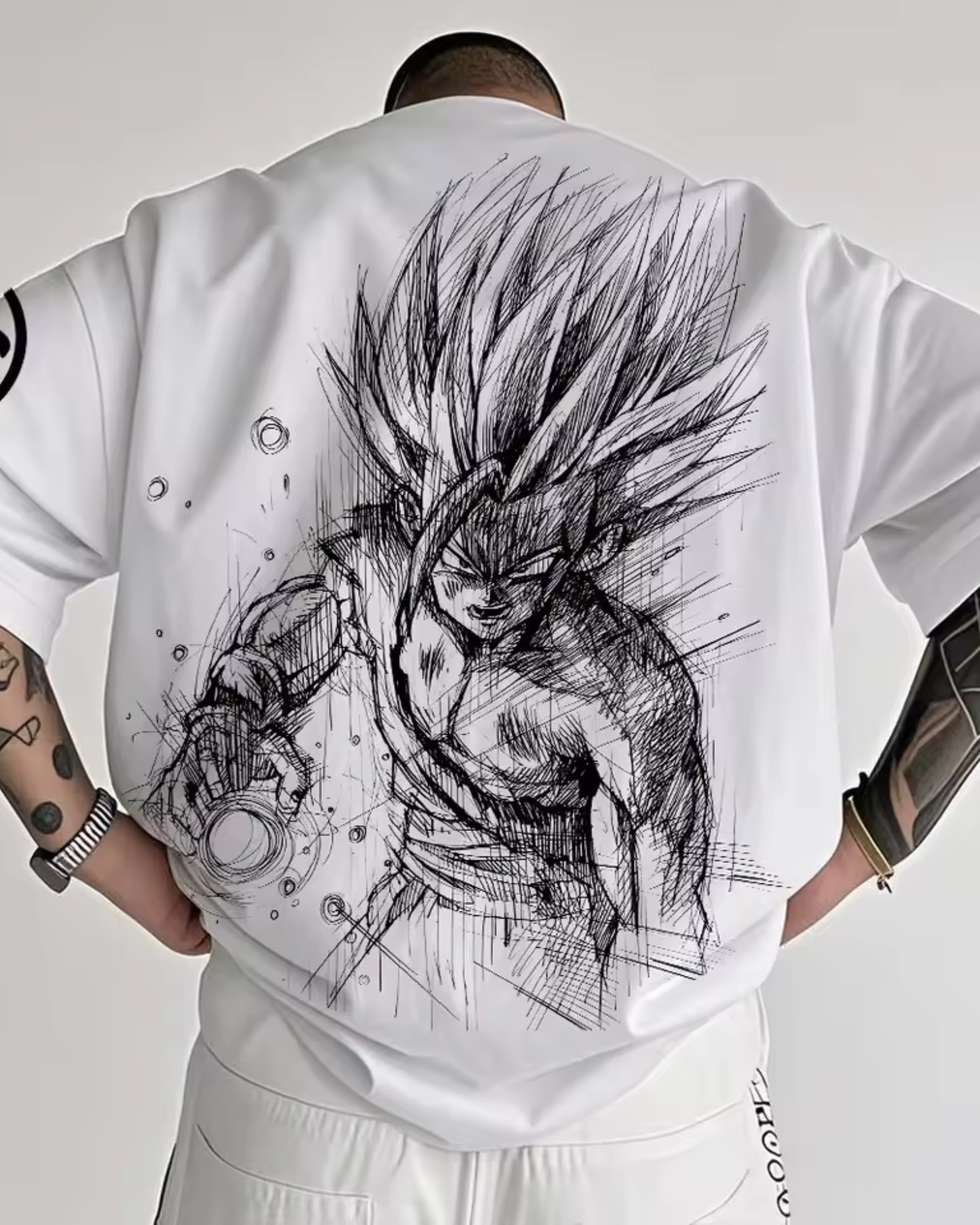 Camiseta Oversize Anime Premium | Diseño Artístico Espalda Estampada