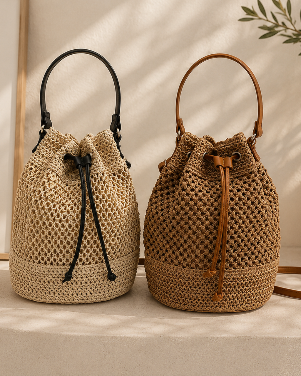 Bolso de Playa Trenzado Aveline – Elegancia Natural para el Verano