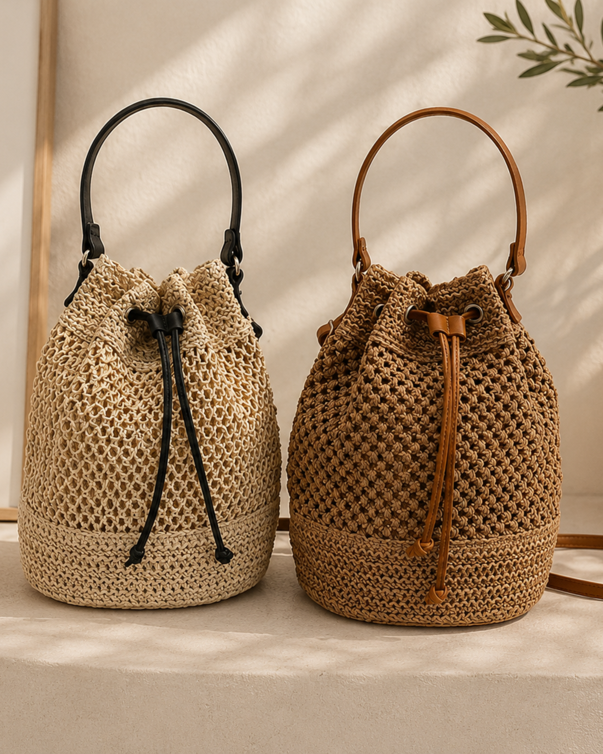 Bolso de Playa Trenzado Aveline – Elegancia Natural para el Verano