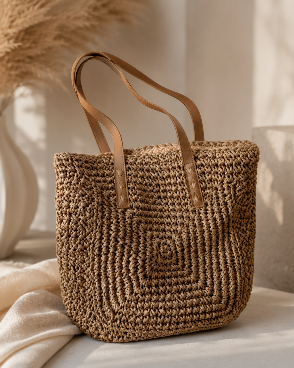 Bolso Tote Artesanal Riviera Beach – Elegancia Natural para Cada Verano