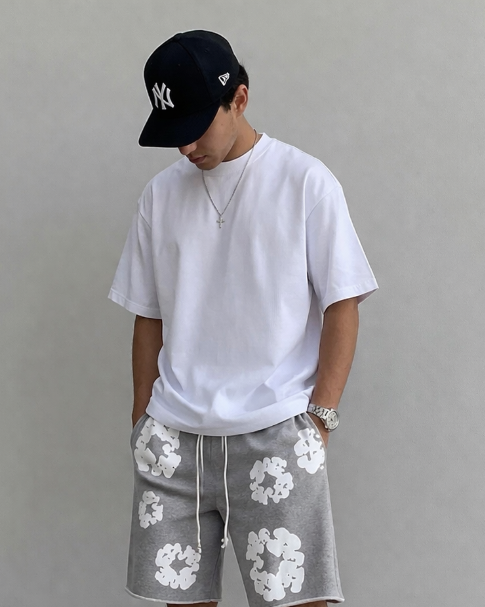 Camiseta de algodón para hombre, unisex, manga corta, blanca, negra.