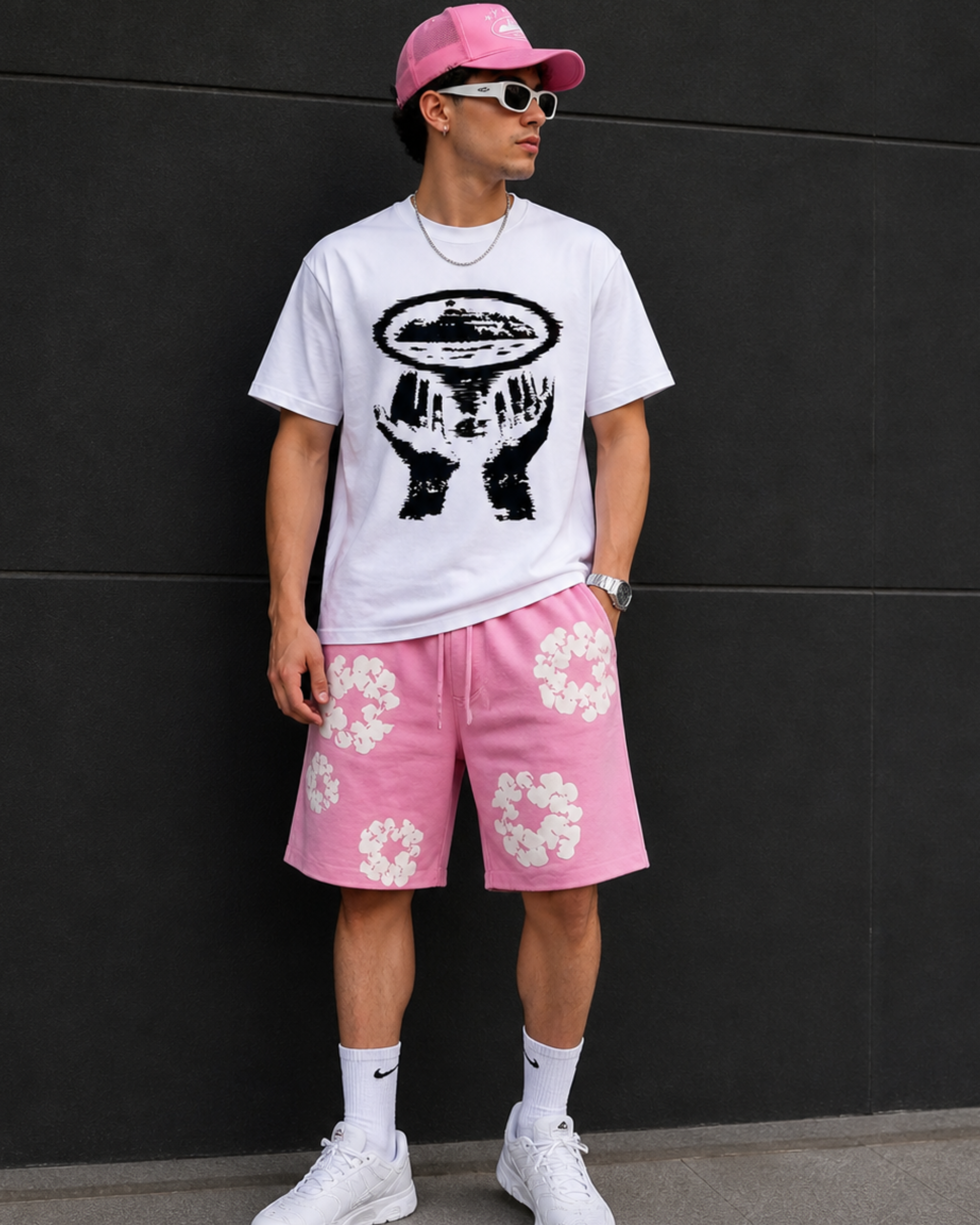 Camiseta blanca con logo