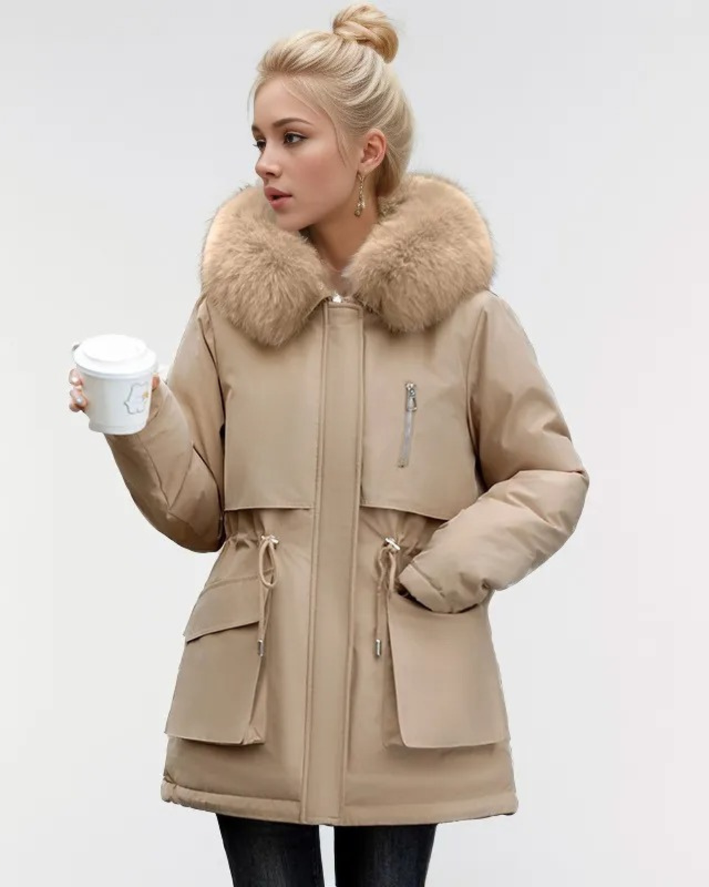 Fati- chaqueta de la hinchadora supera a las mujeres, estilo coreano de moda.