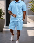 Conjunto Ander| Texturizado  para Hombre – Polo + Short Luxury Edition