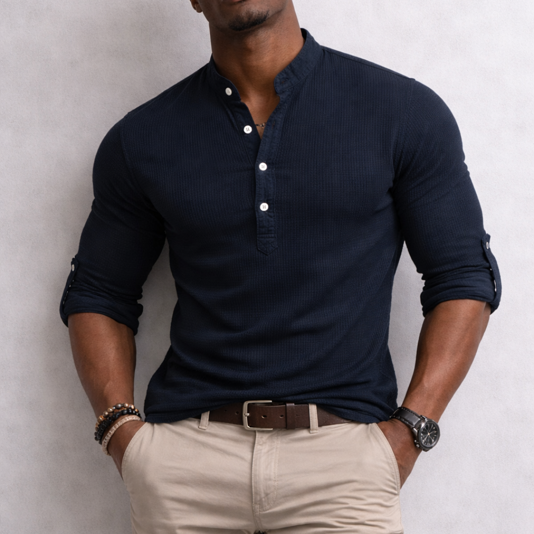 JUAN-Camisa Henley Hudson