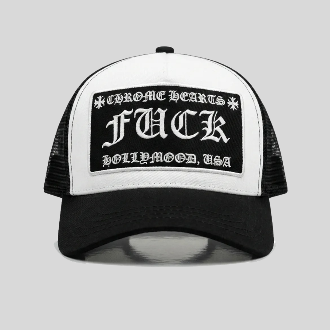 Gorra Trucker Black & White – Diseño Bordado