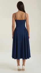 Vestido midi corsé Odette