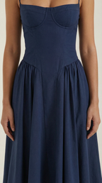 Vestido midi corsé Odette
