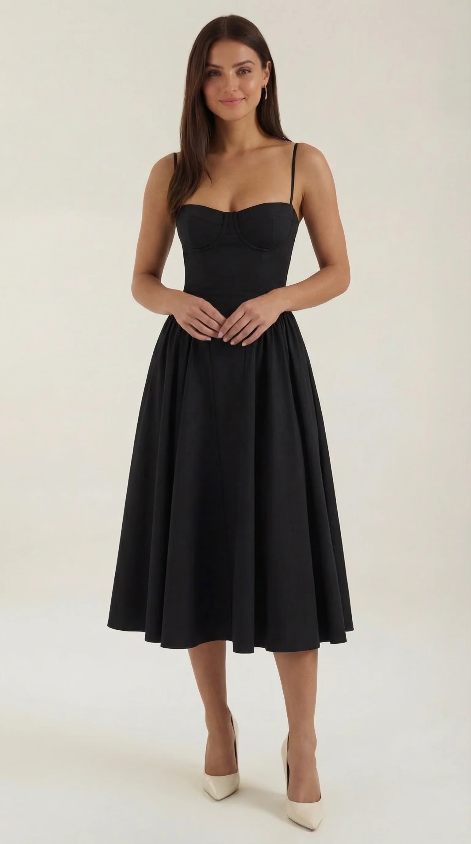 Vestido midi corsé Odette