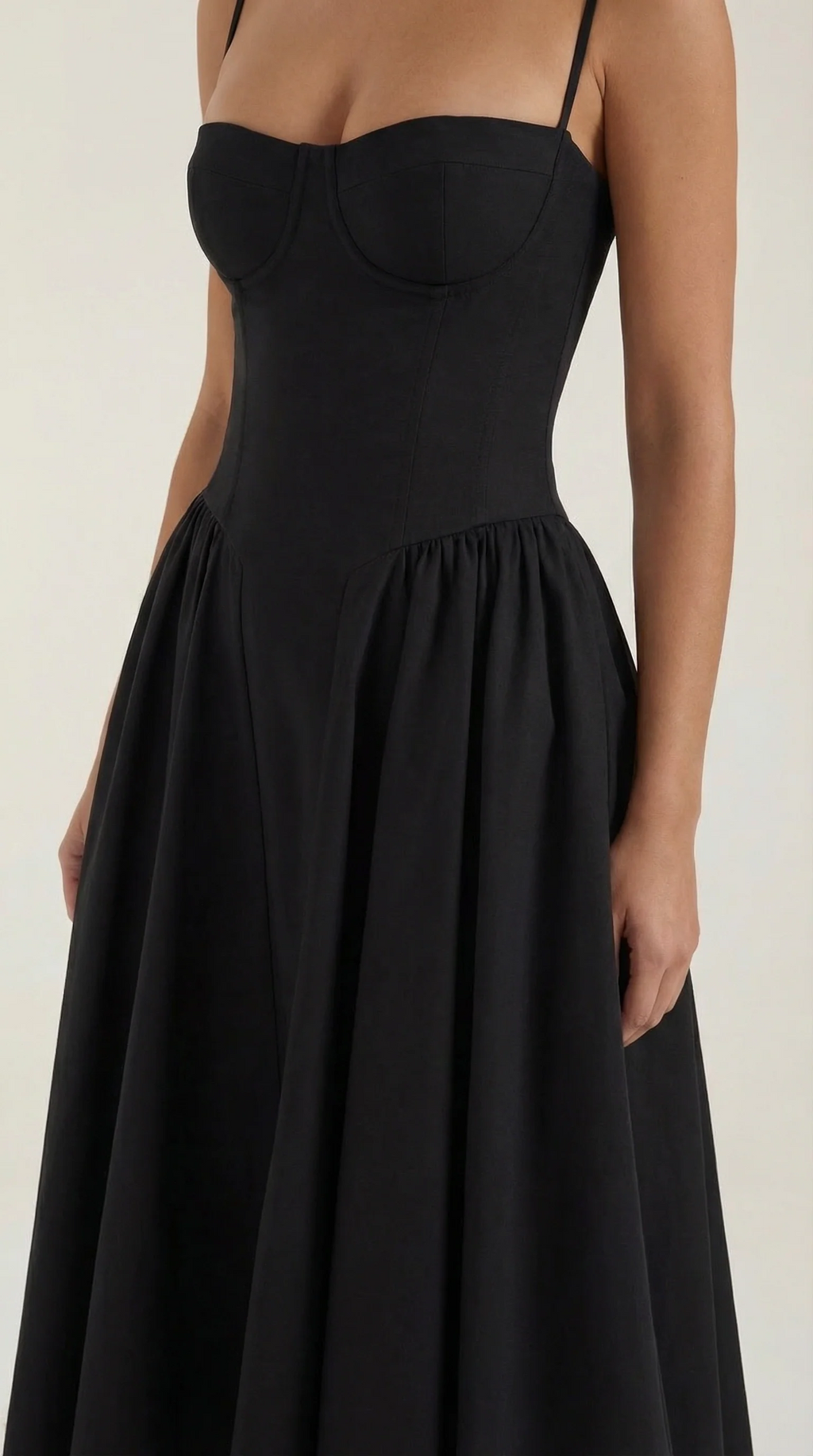 Vestido midi corsé Odette