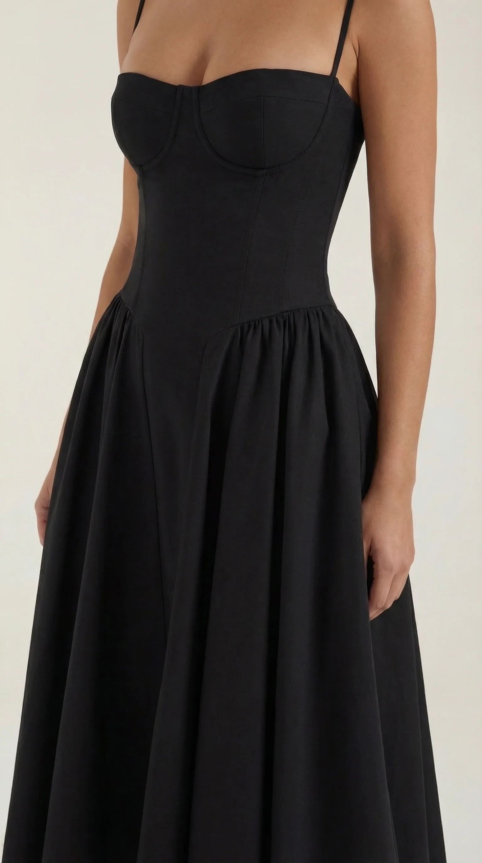 Vestido midi corsé Odette