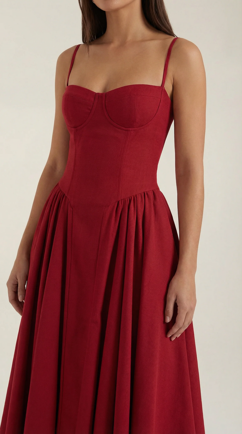 Vestido midi corsé Odette