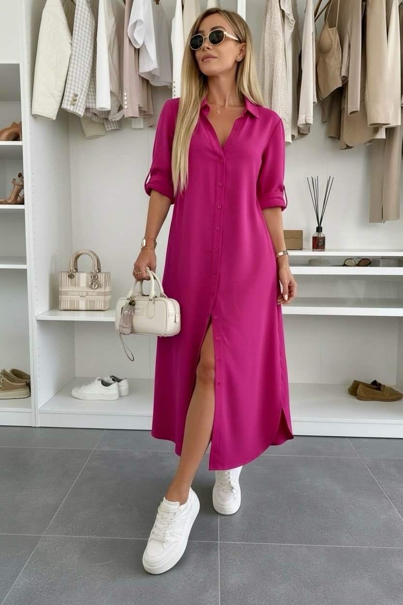 Vestido camisero extragrande