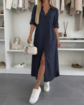 Vestido camisero extragrande