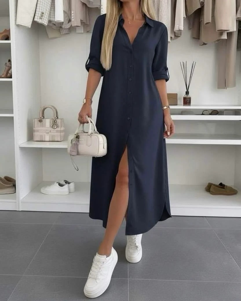 Vestido camisero extragrande