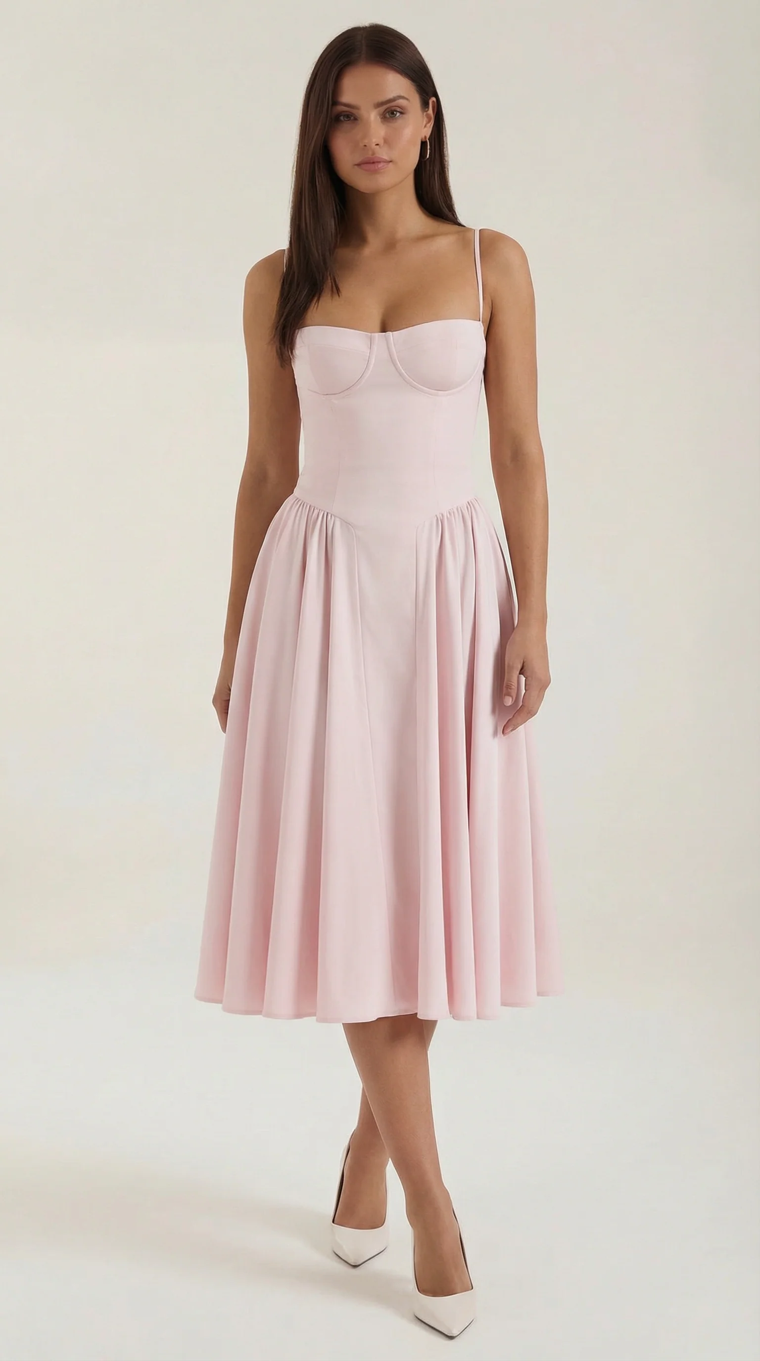 Vestido midi corsé Odette