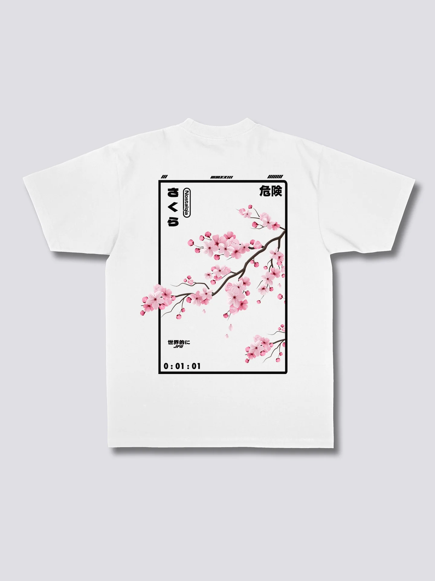 Camiseta con estampado de flores de cerezo