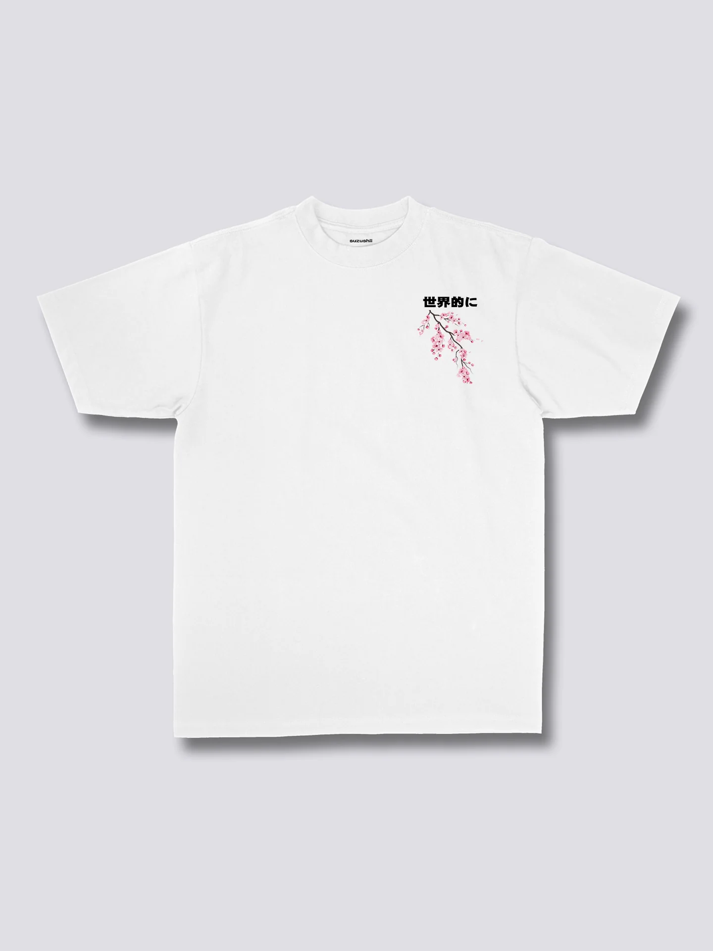 Camiseta con estampado de flores de cerezo