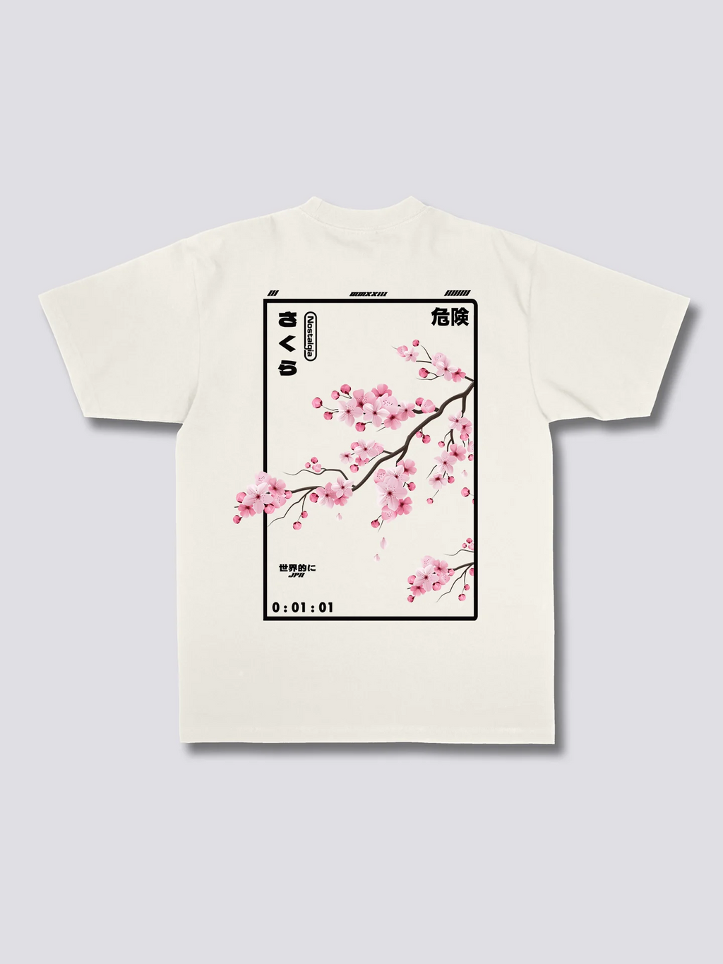 Camiseta con estampado de flores de cerezo