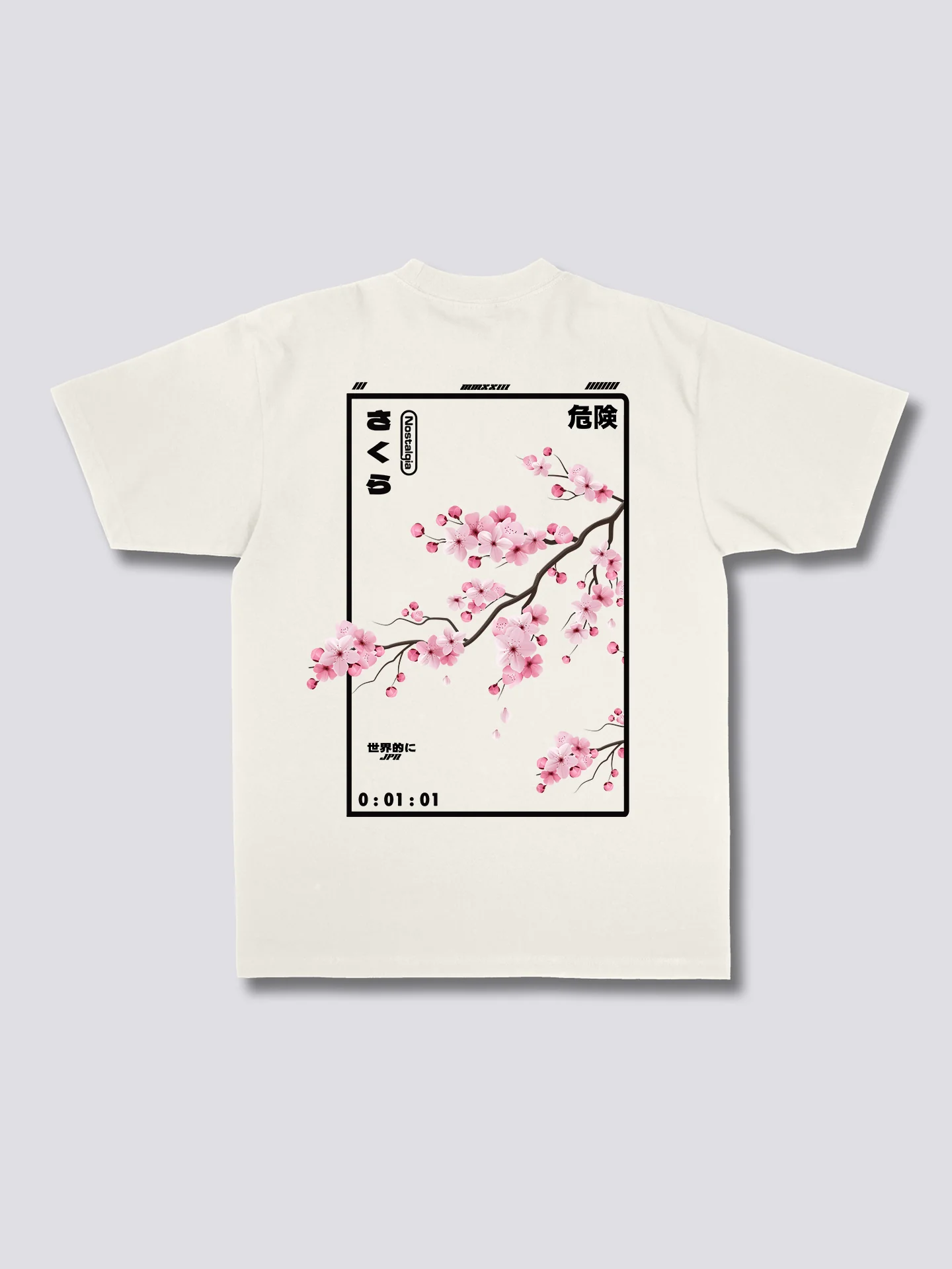 Camiseta con estampado de flores de cerezo