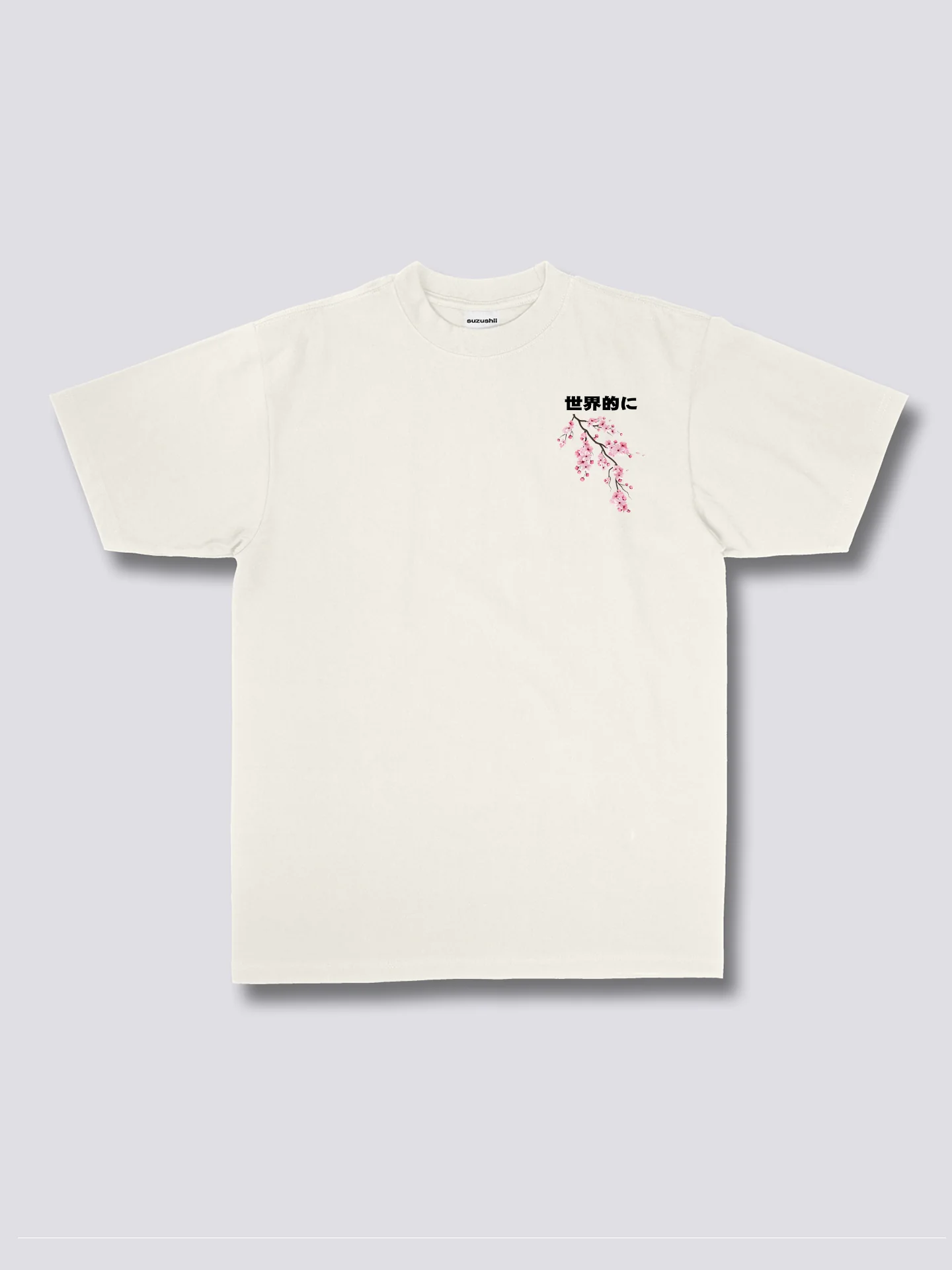 Camiseta con estampado de flores de cerezo
