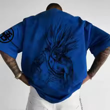 Camiseta Oversize Anime Premium | Diseño Artístico Espalda Estampada