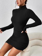 Lorena-Minivestido de cuello alto