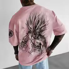 Camiseta Oversize Anime Premium | Diseño Artístico Espalda Estampada
