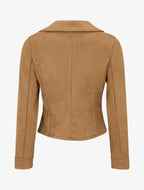 Chaqueta de ante con cremallera